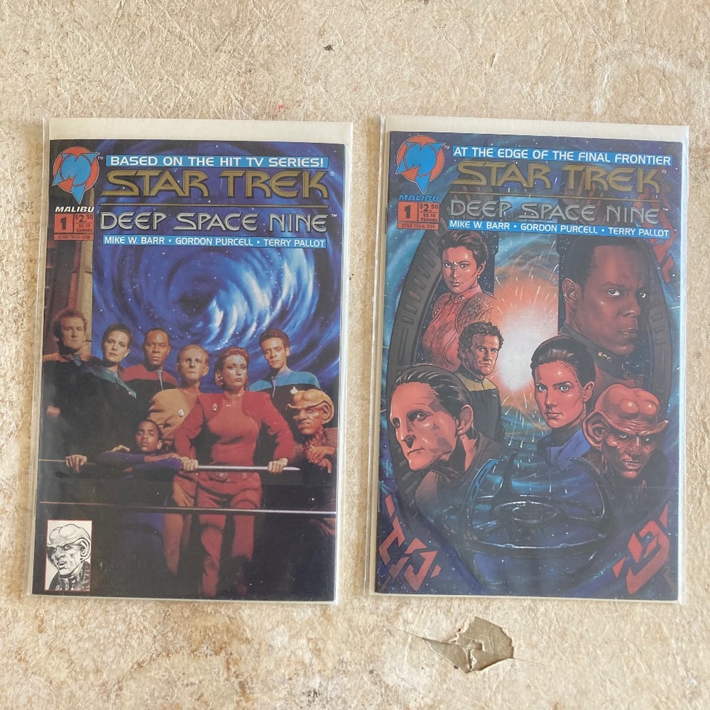 1993 Malibu Star Trek Deep Space Nine Comics Both Issues 1 With Alt. Covers New
